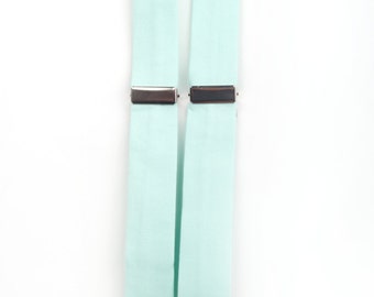 Mint suspenders, ring bearer outfit, mint wedding, mint braces, mint green suspenders, mint boys suspenders, mint toddler suspenders