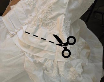 Add on listing for wedding dress deconstruction - this is an add on listing only. You must also purchase the clutch listing as well!
