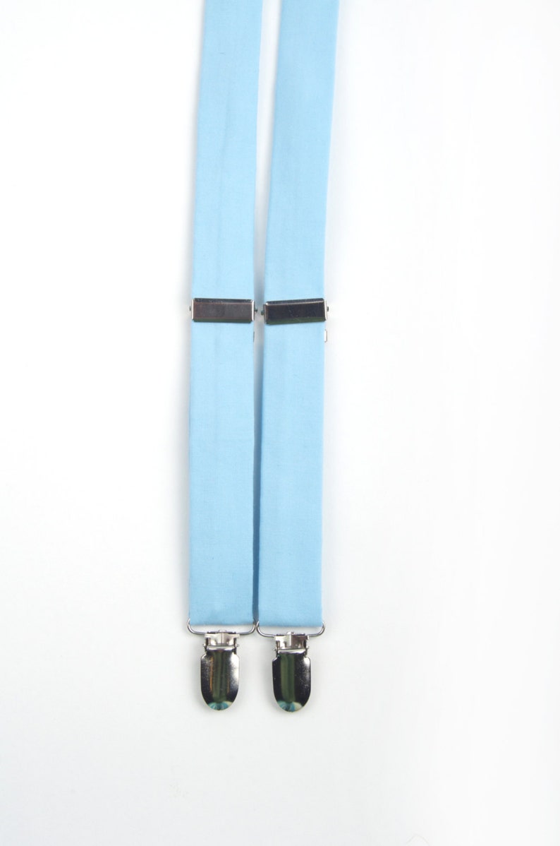 Baby Blue Suspenders Light Blue Suspenders Boys Suspenders Etsy