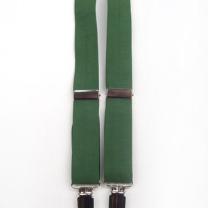 Hunter Green Suspenders, dark green suspenders, forest green suspenders, boys suspenders, men&#39;s suspenders, kids suspenders, green suspender