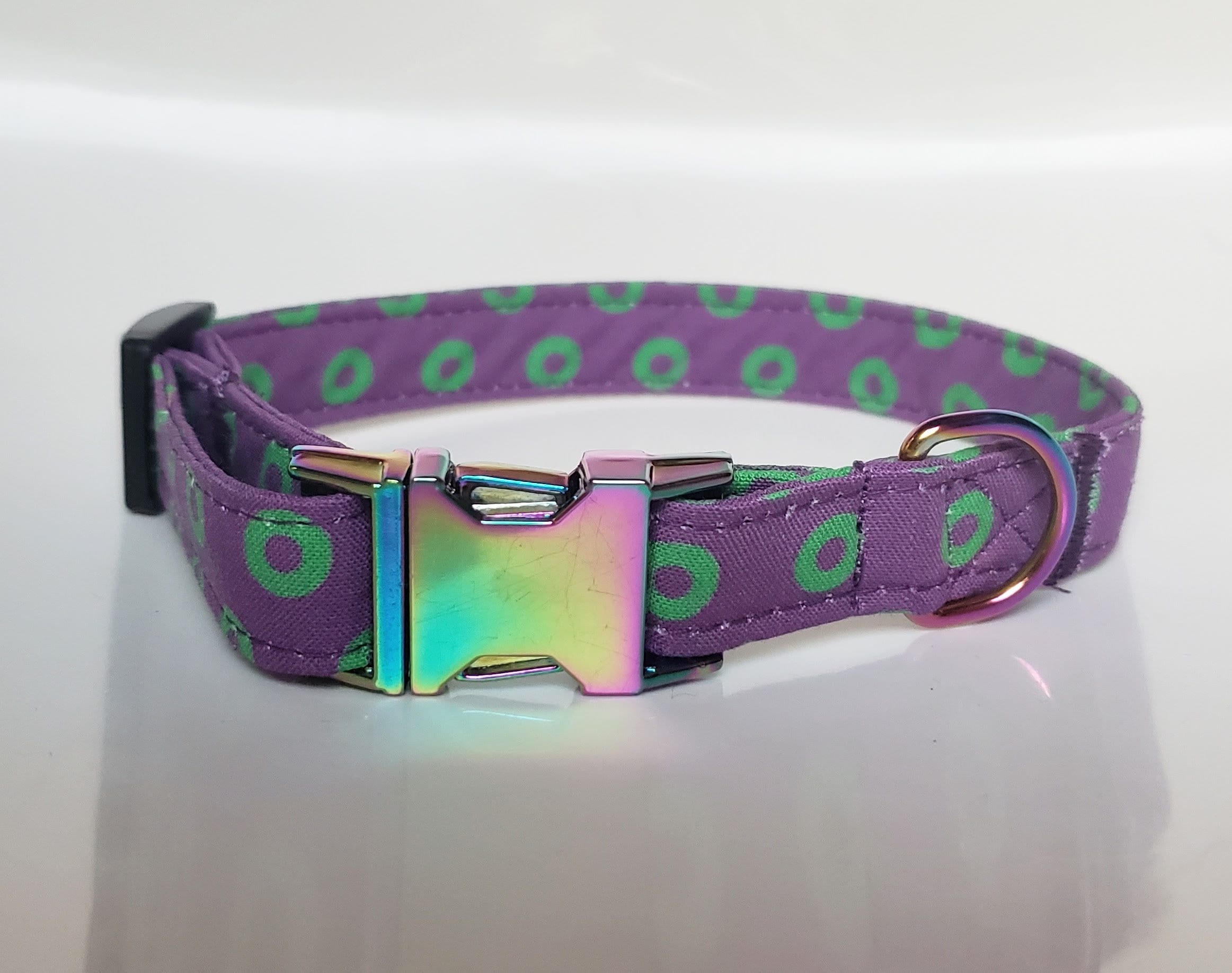 Chartreuse Dog Collar Yellow-green Geometric Dog Collar 