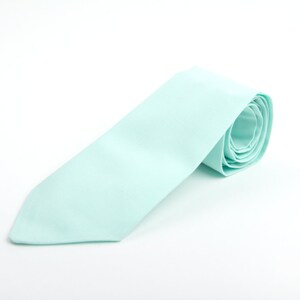 Mens Necktie, mint tie, mint necktie, men's mint tie, adult necktie, men's mint necktie, cotton necktie, green tie, mint necktie, adult mint image 4