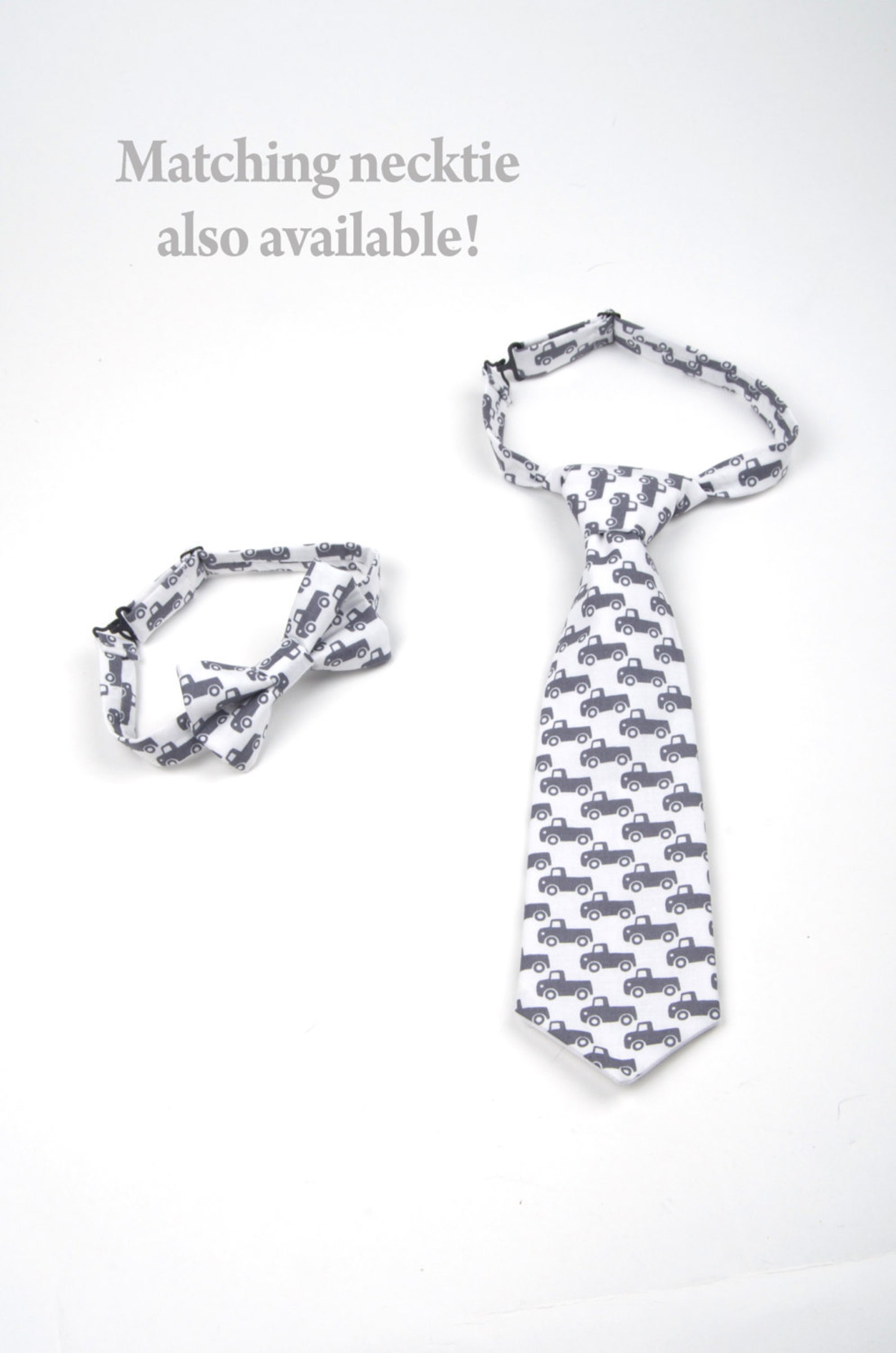 Trucks Bow Tie Grey Truck Bow Tie Boys Grey Bow Tie Toddler Etsy