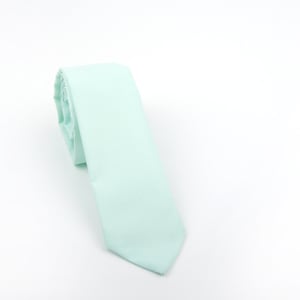 Mens Necktie, mint tie, mint necktie, men's mint tie, adult necktie, men's mint necktie, cotton necktie, green tie, mint necktie, adult mint image 1