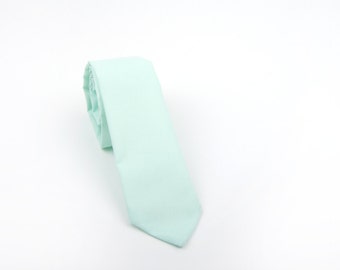 Mens Necktie, mint tie, mint necktie, men's mint tie, adult necktie, men's mint necktie, cotton necktie, green tie, mint necktie, adult mint