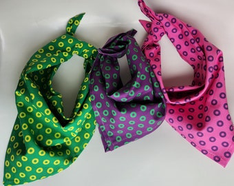 Phish dog bandana, donuts dog bandana, fishman dog bandana, phish cat bandana, dog bandana, phish gift, phish dog, phish donuts, bandana