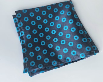 Satin Phish pocket square, men's pocket square, pocket square, fishman handkerchief, phish donuts pocket square, fishman donut