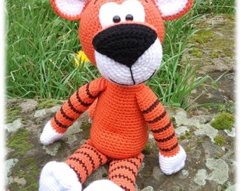 Amigurumi Tiger Crochet Pattern – DIY Stuffed Animal Toy (PDF Pattern)