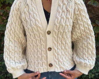 Cascade Cardigan Crochet Pattern, Beginner Friendly, Lightweight Sweater (PDF Pattern)