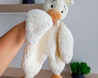 Crochet Duck Quilt Pattern | Plush Amigurumi Lovey (PDF Pattern)