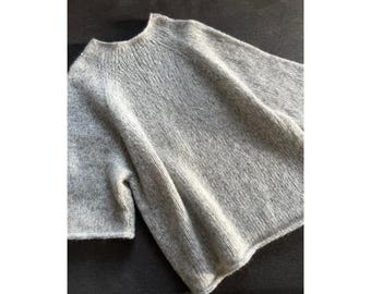 Patrón de tejido de camiseta de punto jersey / Raglán de arriba hacia abajo, acabado en I-Cord (Descargar PDF)