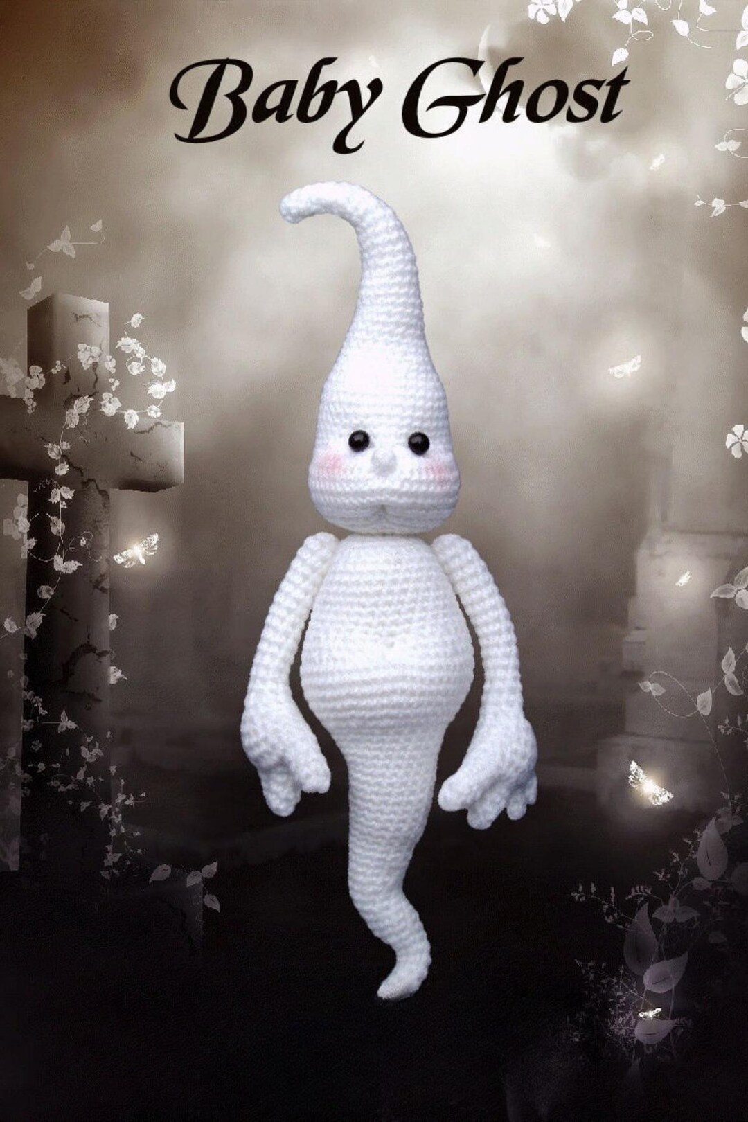 Baby Ghost Amigurumi Crochet Pattern, Halloween Plush Toy (PDF Pattern ...