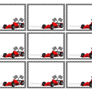 INSTANT DOWNLOAD, platte raceautolabels, autotags, afdrukbare, glamoureuze zoete evenementen
