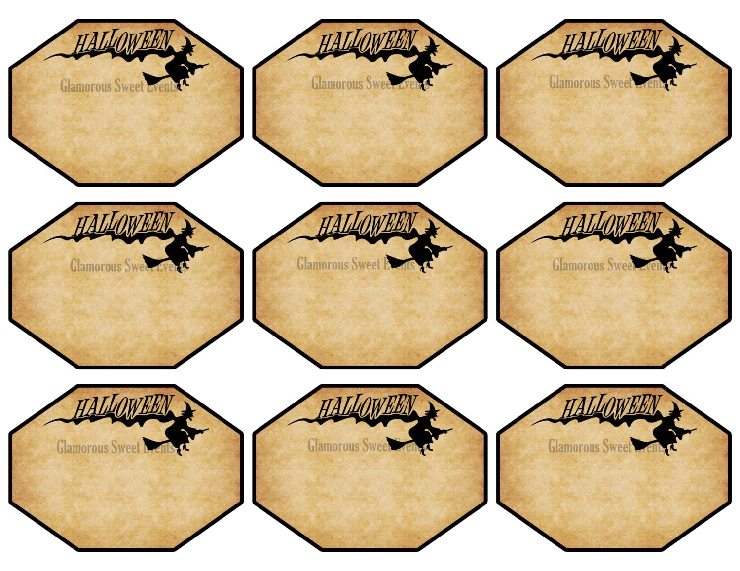 INSTANT DOWNLOAD Halloween Labels Witch Labels Printable - Etsy UK