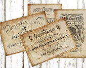 INSTANT DOWNLOAD, Vintage Ephemera Ads, Vintage Papers, Scrapbooking, Printable, Collage Sheet