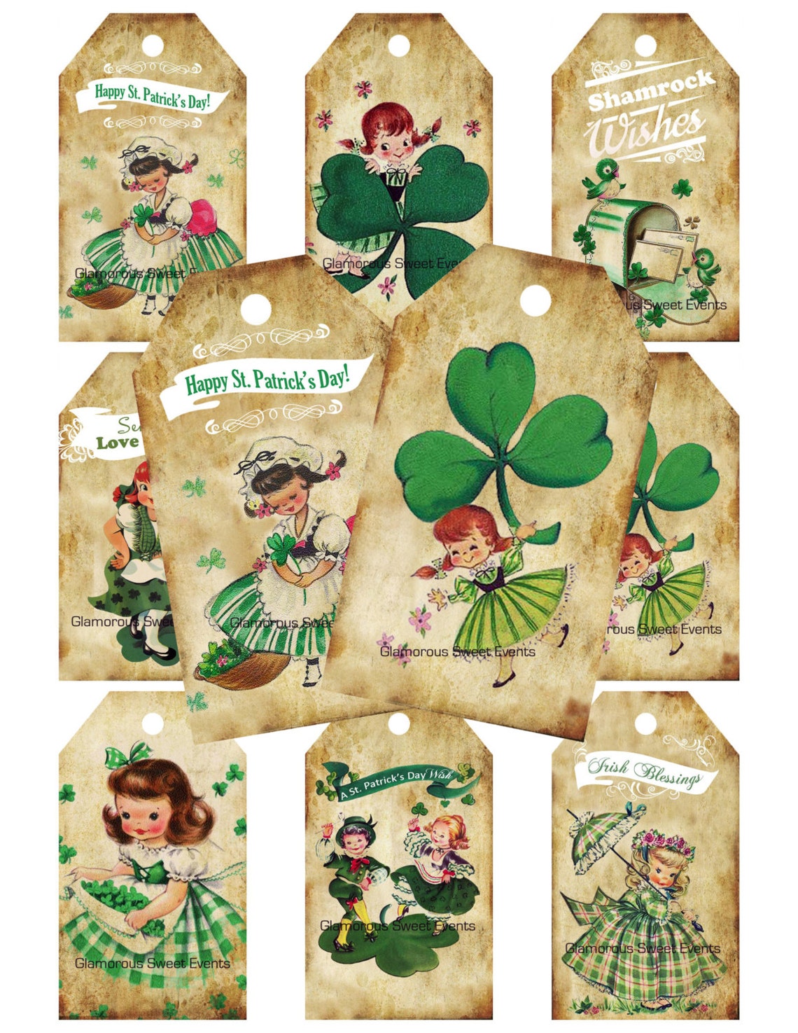 INSTANT DOWNLOAD Printable Vintage St. Patrick's Day Gift - Etsy