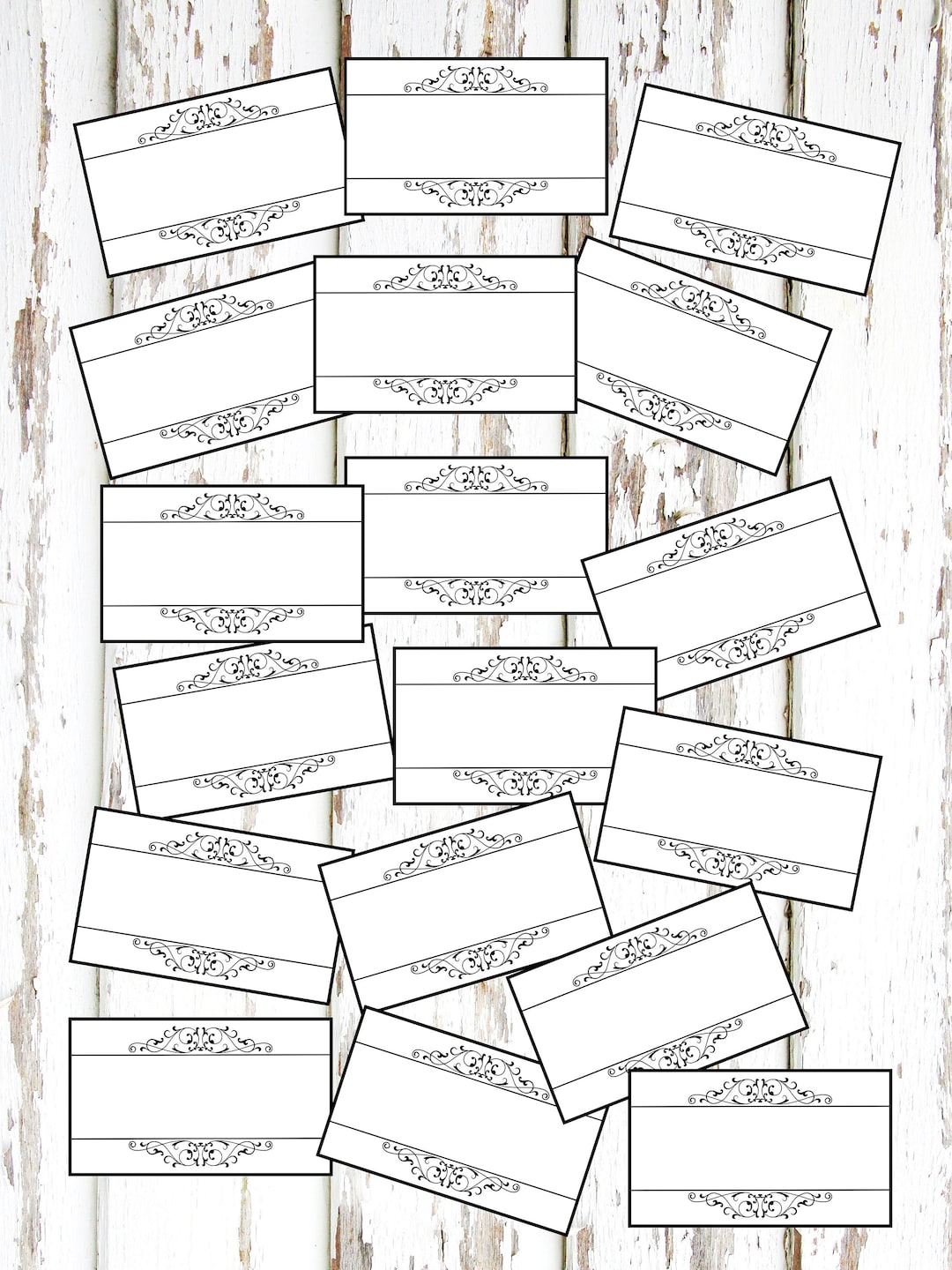 INSTANT DOWNLOAD 2.5 X 1.5 Printable Black and - Etsy