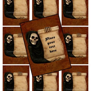 INSTANT DOWNLOAD, Blank Halloween Cards, Skeleton Cards, Blank Halloween Labels, Glamorous Sweet Events