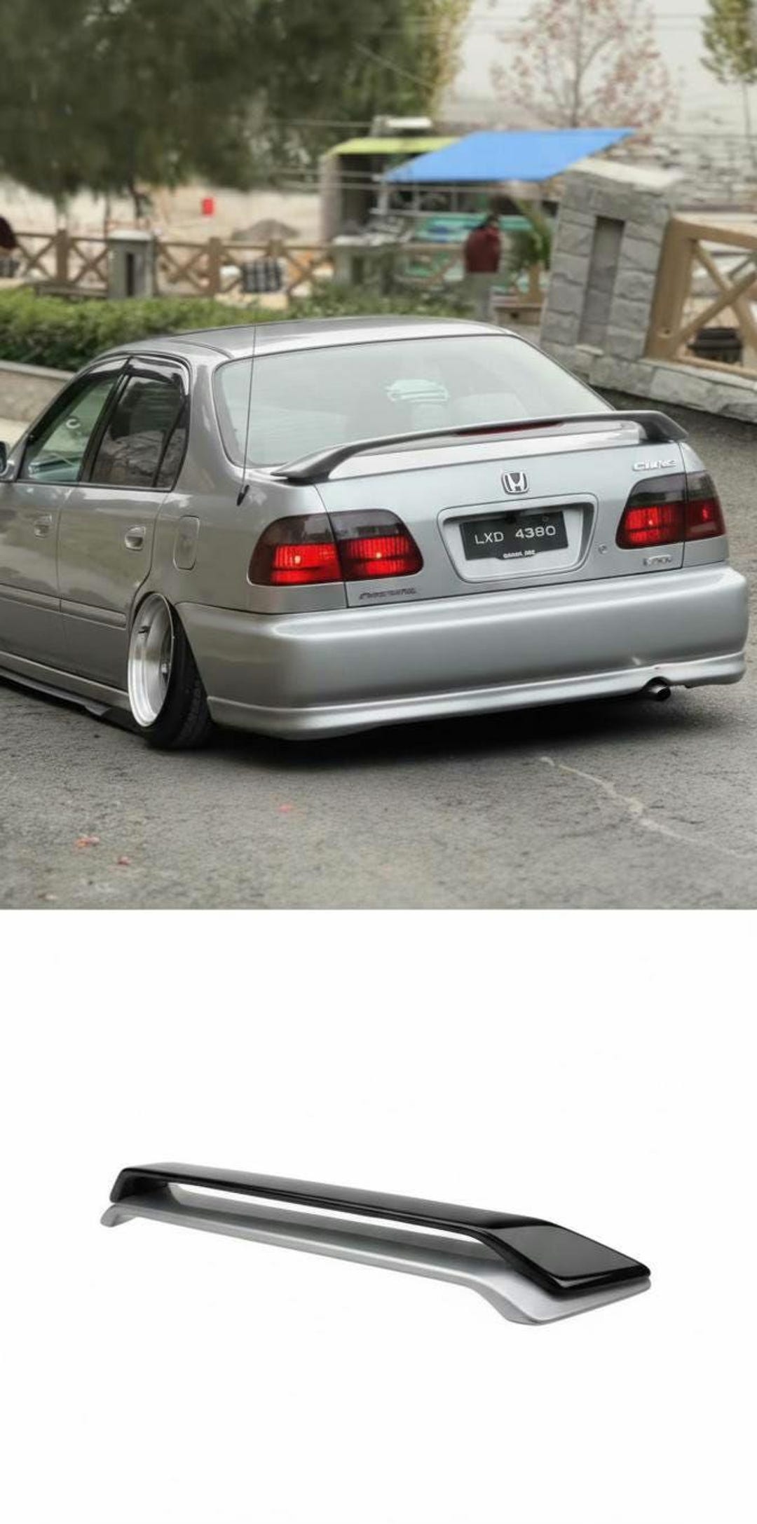 JDM Honda Civic EF9 EE9 CRX EF8 EE8 Trunk Spoiler With Brake Light