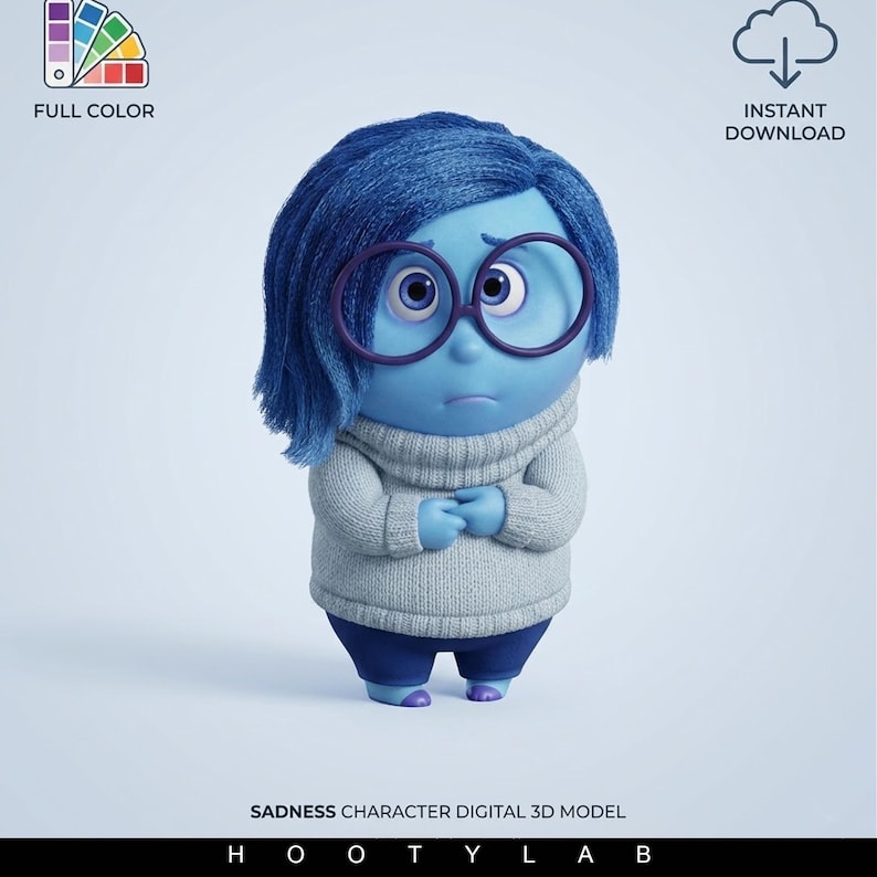 Inside Out 2 Characters 3D Print STL 3MF Bundle | 11 Figures Bundle ...