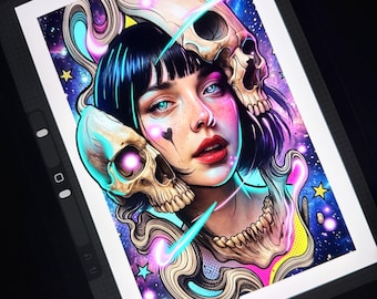 Digital Illustration Bundle ZIP | Pop Art, Realism & Sketch Linear Art Print | Instant Download PDF JPG | Wall Art | Printable Digital Art