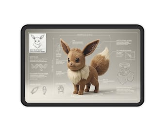 Cute 3D Blueprint Desk Mat/Gaming/Office Mousepad