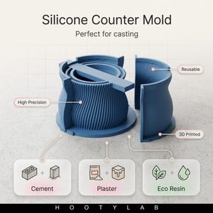 Moule 3D avec contre-moule 1 | Fichier STL pour impression 3D | Réutilisable et haute précision