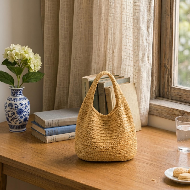 Crochet Hobo Bag Pattern PDF, Slouchy Tote, Easy Slouchy Purse, 3 Sizes (Small, Medium, Large) image 17