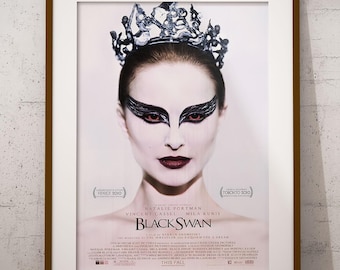 ブラック・スワンのポスター、ナタリー・ポートマンの映画ポスター、バレエ映画のプリント、心理スリラーのウォールアート、アートハウス映画館の装飾、映画好きへのギフト
