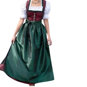 maxi dirndl dress Berwin Maxi Dirndl Olive Green