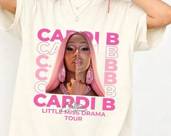 Cardi B Inspired Shirt/Sweatshirt | Little Miss Drama | Am I the Drama | Pretty and Petty, Music Lover Gift, Cardi B Shirt