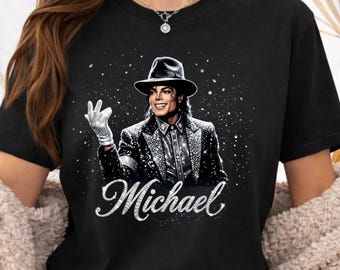 Michael Jackson v4 Shirt, King of Pop Michael Trendy Jackson Graphic, Michael Jackson Retro Graphic T-Shirt, King of Pop Vintage Tee