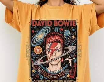 David Bowie T-Shirt - Rock Music Shirt - David Bowie Aladdin Sane Shirt - David Bowie Heroes - David Bowie Merch - Unisex Rock Apparel