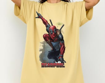 Vintage Deadpool Marvel-tröja: Deadpool Avengers Doomsday-tröja, Deadpool och Wolverine-tröja, Disneyworld Marvel-tröjor, Marvel-present