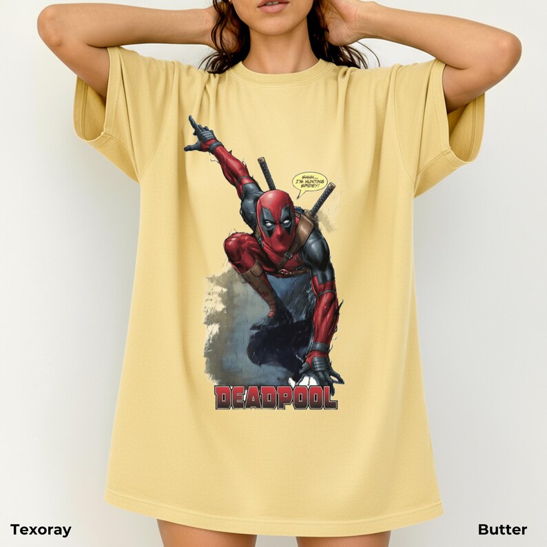 Vintage Deadpool Marvel Shirt – Product Description
Bring some chaos and humor to your style with this vintage-inspired Deadpool Marvel shirt! Designed with a retro comic aesthetic, this tee/sweatshirt is perfect for Marvel fans who love anti-heroes, classic comic art, and streetwear style.
This graphic shirt is great for everyday wear, comic conventions, movie nights, or trips to Walt Disney World and other Marvel theme parks