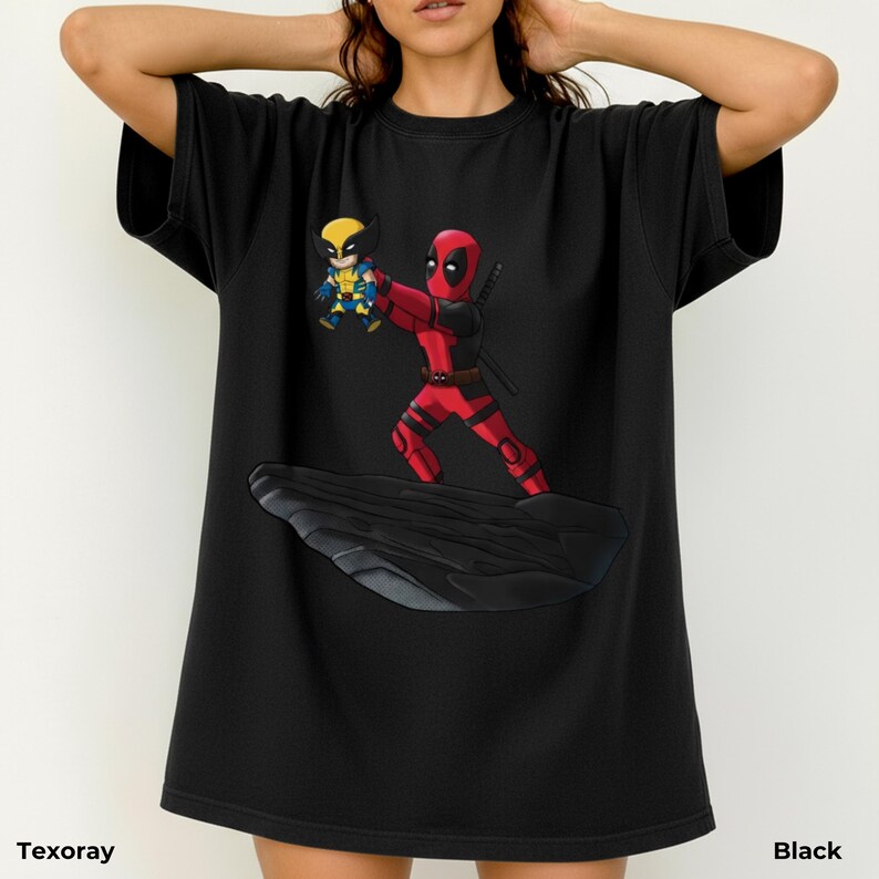 Grappig T-shirt Deadpool met Wolverine, The Lion King-shirt, heren- en dameskleding, Marvel Avengers-shirt afbeelding 16