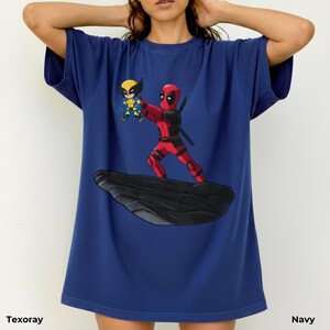 Grappig T-shirt Deadpool met Wolverine, The Lion King-shirt, heren- en dameskleding, Marvel Avengers-shirt afbeelding 10