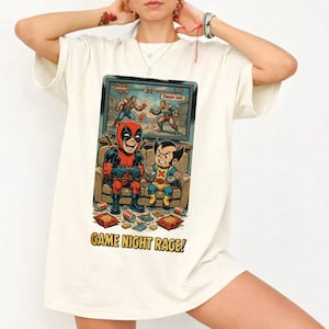 deadpool wolverine, gamer shirt, game night, funny marvel shirt, rage quit, video game gift, superhero gaming, marvel comics, fighting game, couch potato gamer, deadpool fan gift