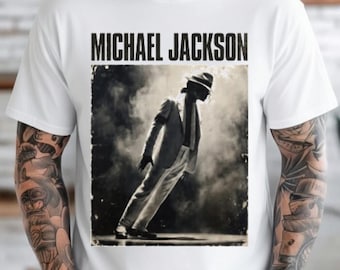 Michael Jackson King of Pop Retro Graphic T-Shirt, Unisex Cotton Tee