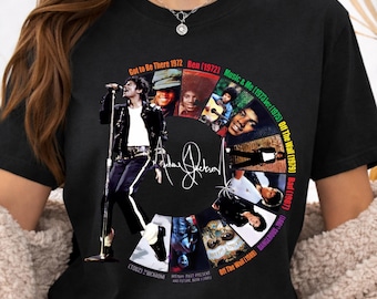 Michael Jackson Retro Graphic T-Shirt, King of Pop Vintage Tee, Trendy Unisex Custom Shirt, King Of Pop Michael Trendy Jackson Unisex