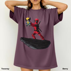 Grappig T-shirt Deadpool met Wolverine, The Lion King-shirt, heren- en dameskleding, Marvel Avengers-shirt afbeelding 11