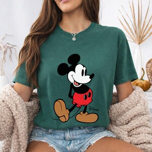 Mickey Mouse-shirt klassieke pose, retro Mickey-T-shirt, vintage stijl Disneyland Trip-shirt, Disney-paar vakantieshirt vakantie afbeelding 15