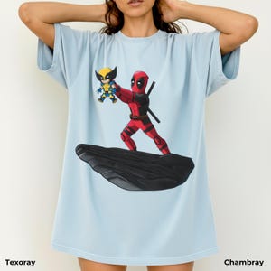 Grappig T-shirt Deadpool met Wolverine, The Lion King-shirt, heren- en dameskleding, Marvel Avengers-shirt afbeelding 12