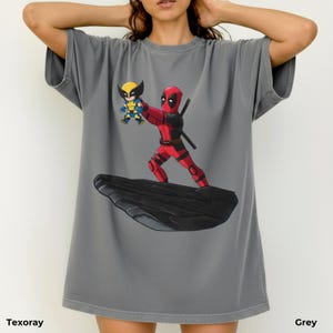 Grappig T-shirt Deadpool met Wolverine, The Lion King-shirt, heren- en dameskleding, Marvel Avengers-shirt afbeelding 9