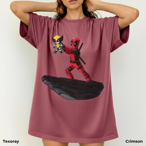 Grappig T-shirt Deadpool met Wolverine, The Lion King-shirt, heren- en dameskleding, Marvel Avengers-shirt afbeelding 15