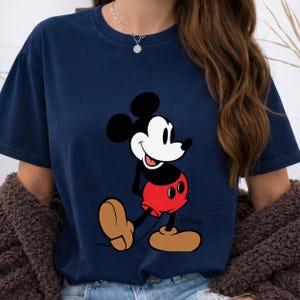 Mickey Mouse-shirt klassieke pose, retro Mickey-T-shirt, vintage stijl Disneyland Trip-shirt, Disney-paar vakantieshirt vakantie afbeelding 8
