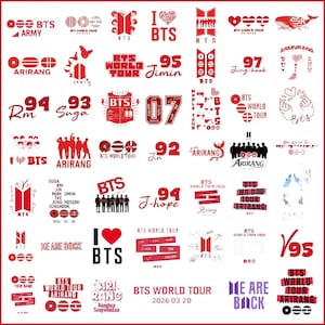 Ramdom 100 PCS BTS Stickers, BTS Arirang Tour North American Stop Stickers
