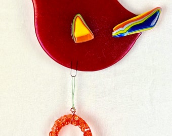 Pride Rainbow Bird Wind Chime