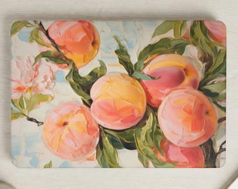 Malerische Peach MacBook Air Hülle Hartschalen-Abdeckung, ästhetische Blumenkunst MacBook Pro 13 14 16 Air 15.3 13.6 Laptop Fall