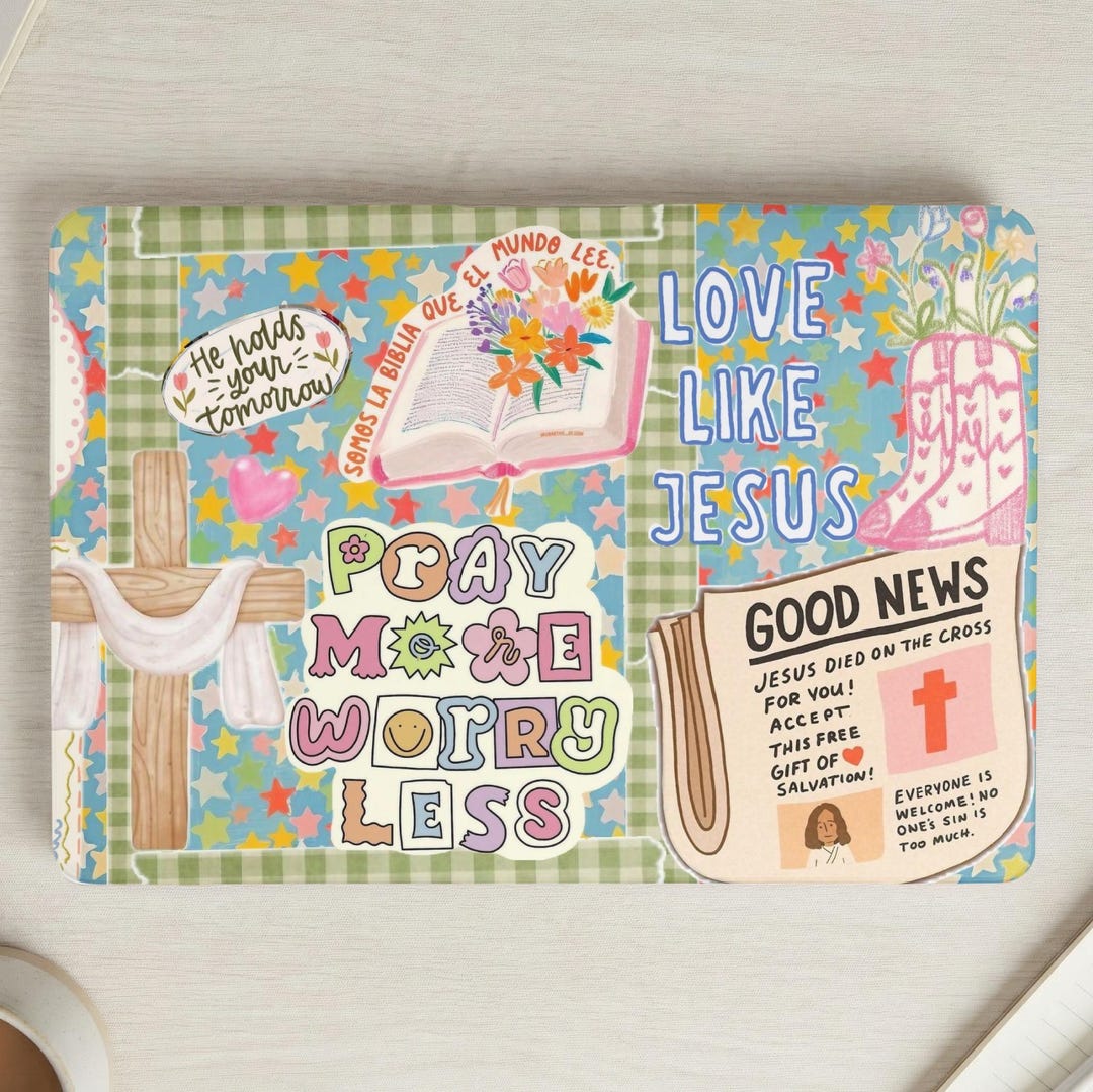 Not Less Shell Pray More Worry Less Shell Hard Case Cover for MacBook Air Case ...